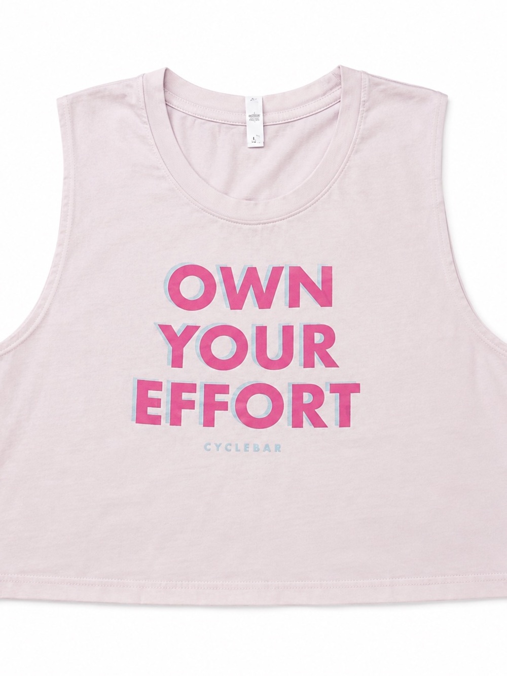 AS Colour x CycleBar “Own Your Effort” Crop Tank Size Large
